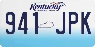 KY license plate 941JPK