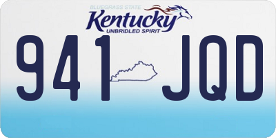 KY license plate 941JQD