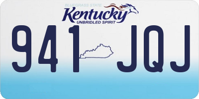 KY license plate 941JQJ