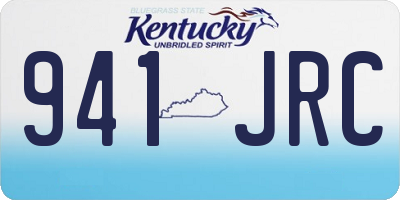 KY license plate 941JRC