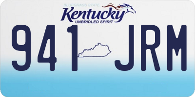 KY license plate 941JRM