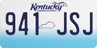 KY license plate 941JSJ