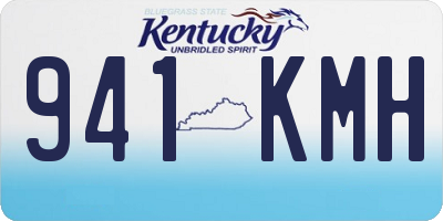 KY license plate 941KMH