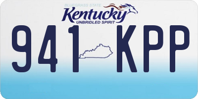 KY license plate 941KPP