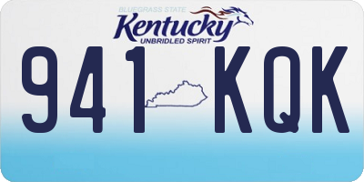 KY license plate 941KQK