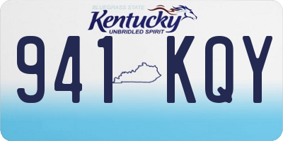 KY license plate 941KQY