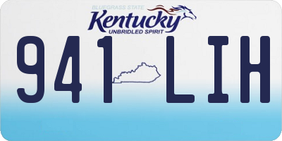 KY license plate 941LIH