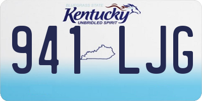 KY license plate 941LJG