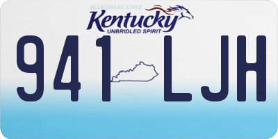 KY license plate 941LJH