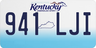 KY license plate 941LJI