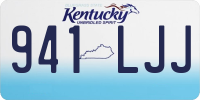 KY license plate 941LJJ