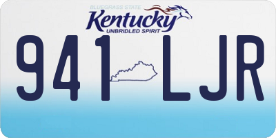 KY license plate 941LJR