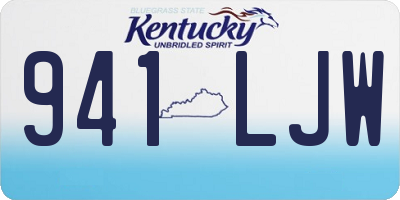 KY license plate 941LJW
