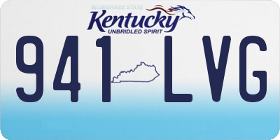 KY license plate 941LVG