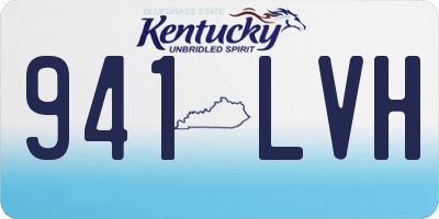 KY license plate 941LVH