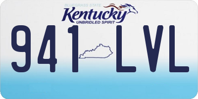 KY license plate 941LVL