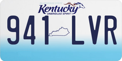 KY license plate 941LVR