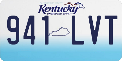 KY license plate 941LVT