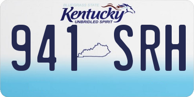 KY license plate 941SRH