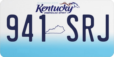 KY license plate 941SRJ