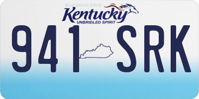 KY license plate 941SRK