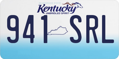 KY license plate 941SRL
