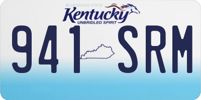 KY license plate 941SRM