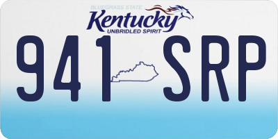 KY license plate 941SRP