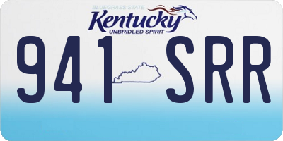 KY license plate 941SRR
