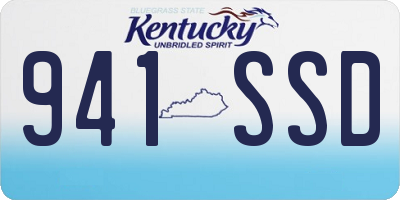 KY license plate 941SSD