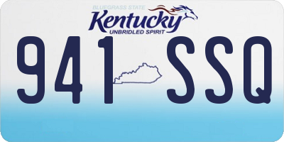 KY license plate 941SSQ