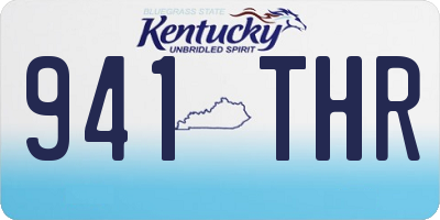 KY license plate 941THR