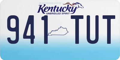 KY license plate 941TUT