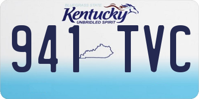 KY license plate 941TVC