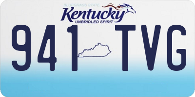 KY license plate 941TVG