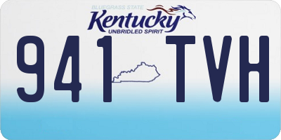KY license plate 941TVH
