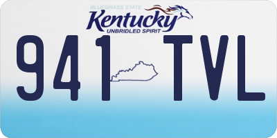 KY license plate 941TVL