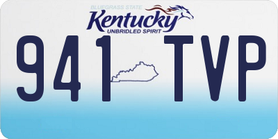 KY license plate 941TVP
