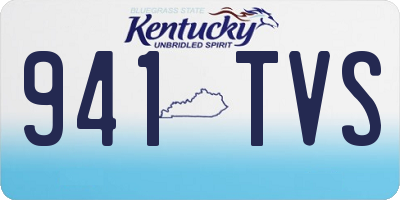 KY license plate 941TVS