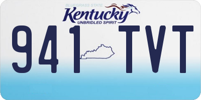 KY license plate 941TVT