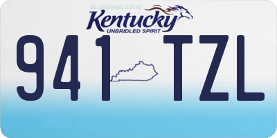 KY license plate 941TZL