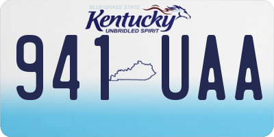 KY license plate 941UAA