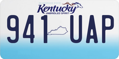 KY license plate 941UAP