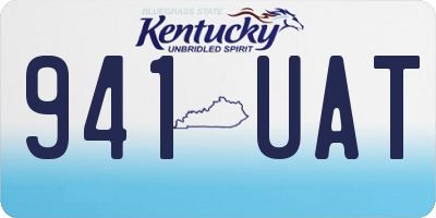 KY license plate 941UAT