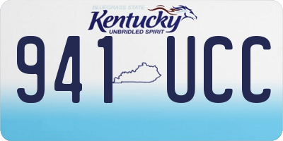 KY license plate 941UCC