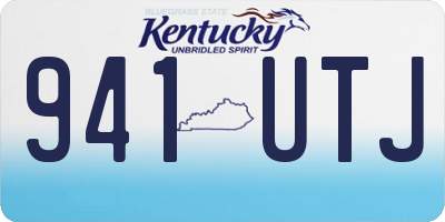 KY license plate 941UTJ