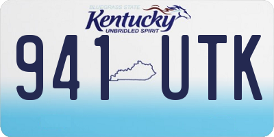 KY license plate 941UTK
