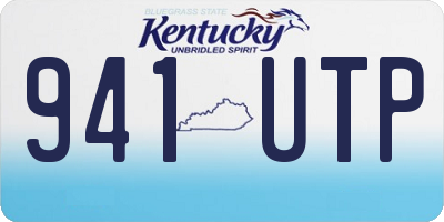 KY license plate 941UTP