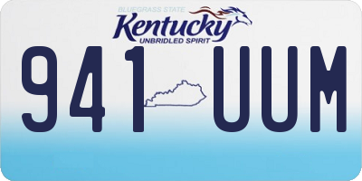 KY license plate 941UUM