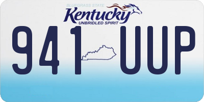 KY license plate 941UUP
